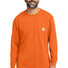 Carhartt ® Workwear Pocket Long Sleeve T-Shirt. CTK126 brite orange