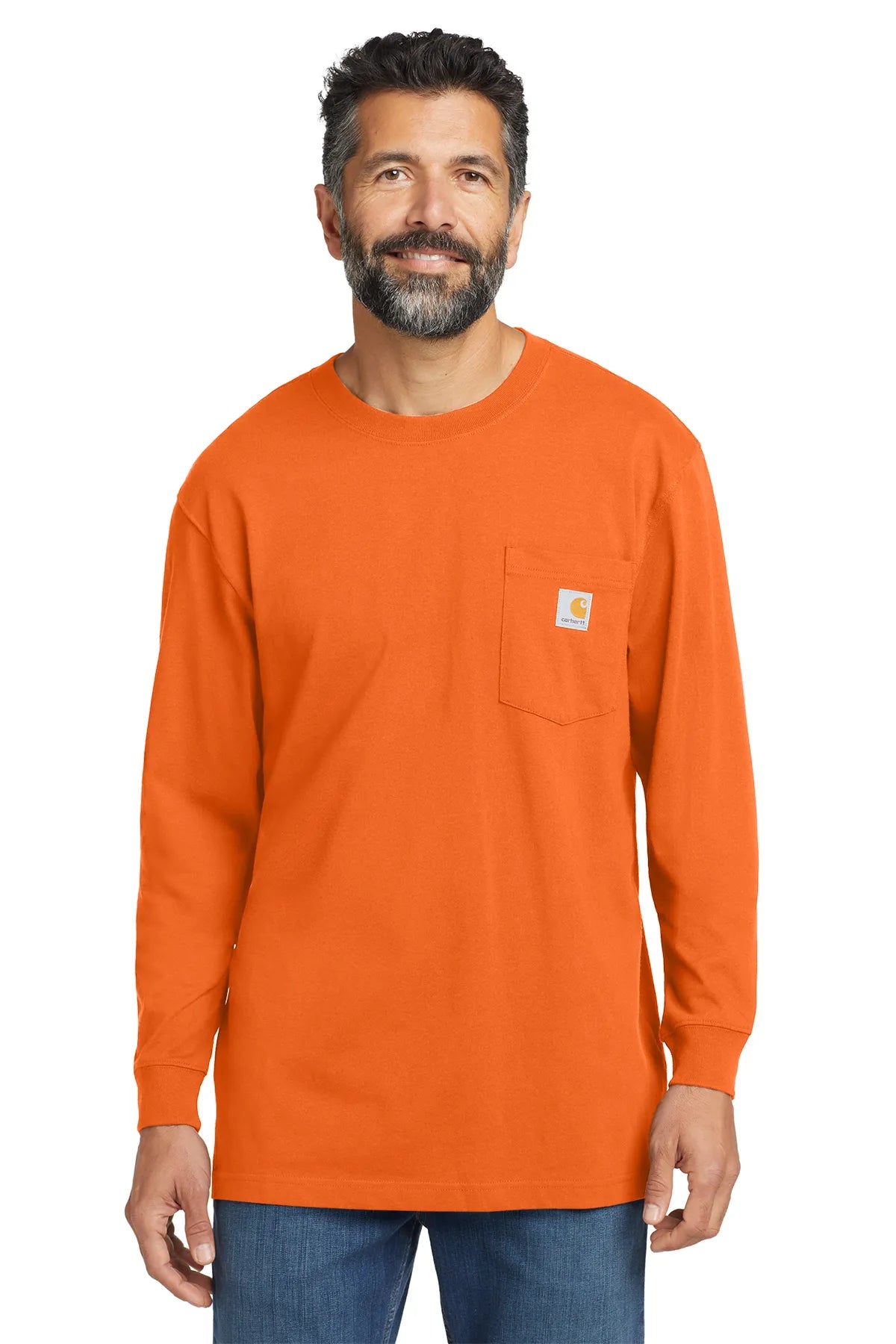 Carhartt ® Workwear Pocket Long Sleeve T-Shirt. CTK126 brite orange