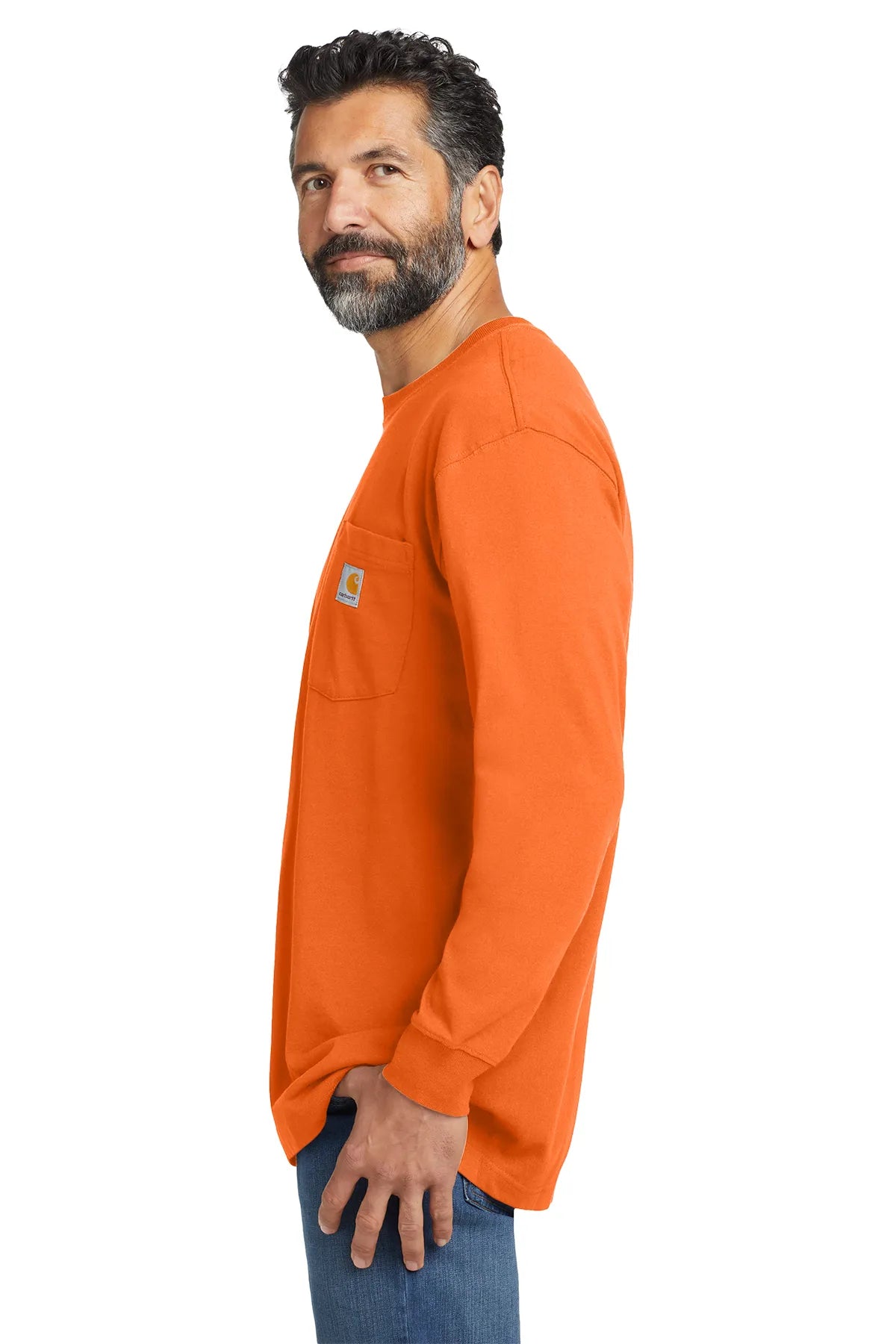 Carhartt ® Workwear Pocket Long Sleeve T-Shirt. CTK126 brite orange_2