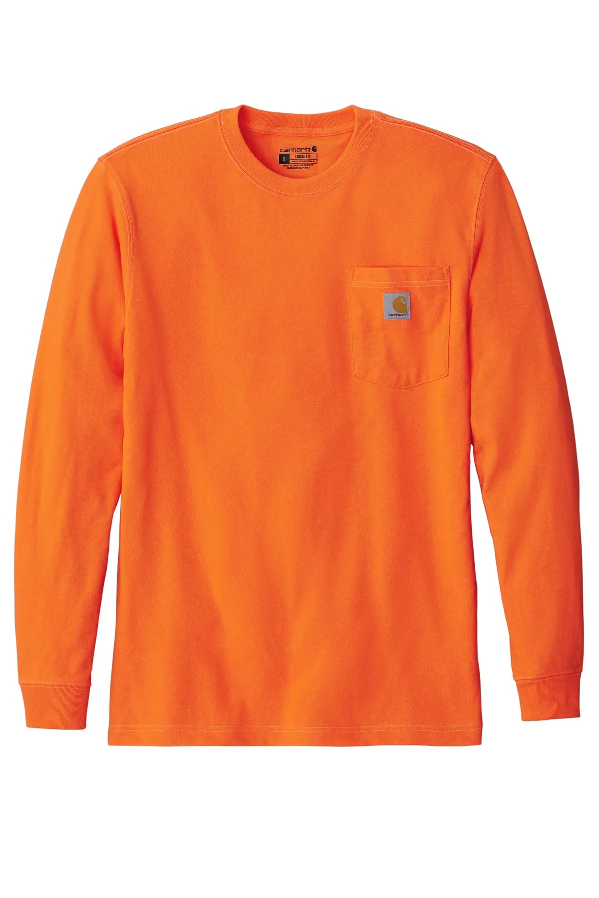 Carhartt ® Workwear Pocket Long Sleeve T-Shirt. CTK126 brite orange_3
