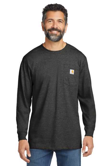 Carhartt ® Workwear Pocket Long Sleeve T-Shirt. CTK126 carbon heather