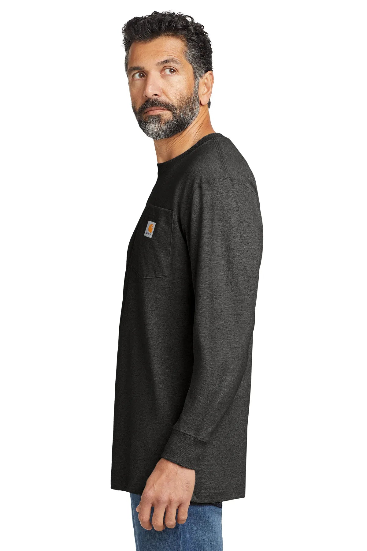Carhartt ® Workwear Pocket Long Sleeve T-Shirt. CTK126 carbon heather_2