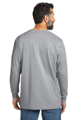Carhartt ® Workwear Pocket Long Sleeve T-Shirt. CTK126 heather grey_1