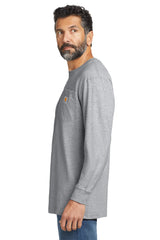 Carhartt ® Workwear Pocket Long Sleeve T-Shirt. CTK126 heather grey_2