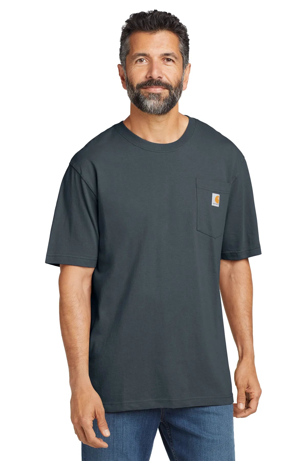 Carhartt ® Workwear Pocket Short Sleeve T-Shirt. CTK87 bluestone