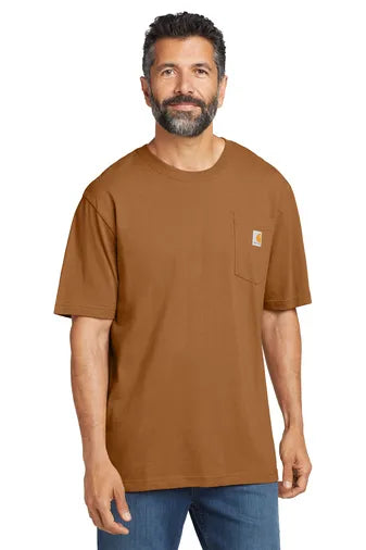 Carhartt ® Workwear Pocket Short Sleeve T-Shirt. CTK87 carhartt brown