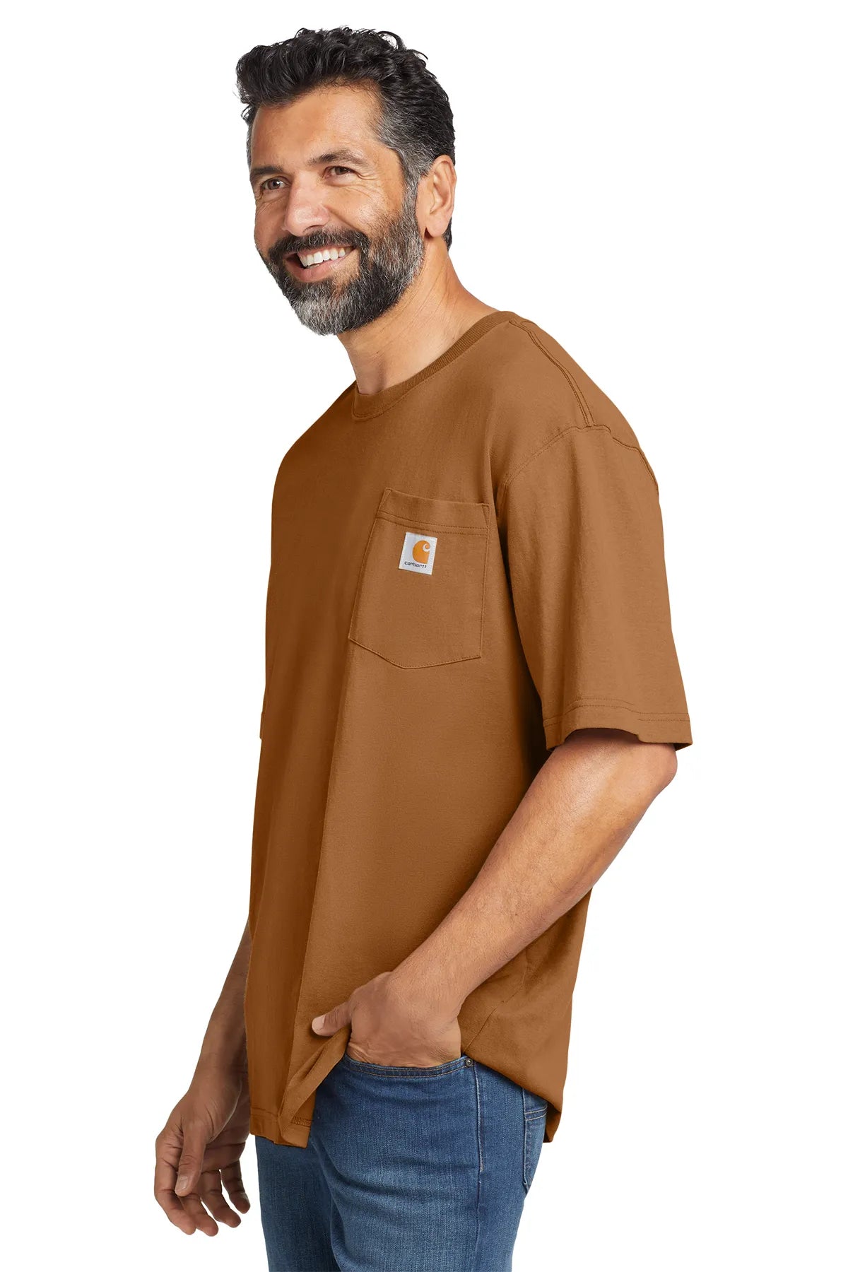 Carhartt ® Workwear Pocket Short Sleeve T-Shirt. CTK87 carhartt brown_2
