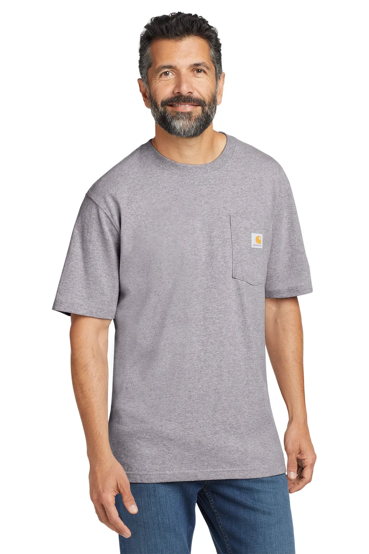 Carhartt ® Workwear Pocket Short Sleeve T-Shirt. CTK87 heather grey