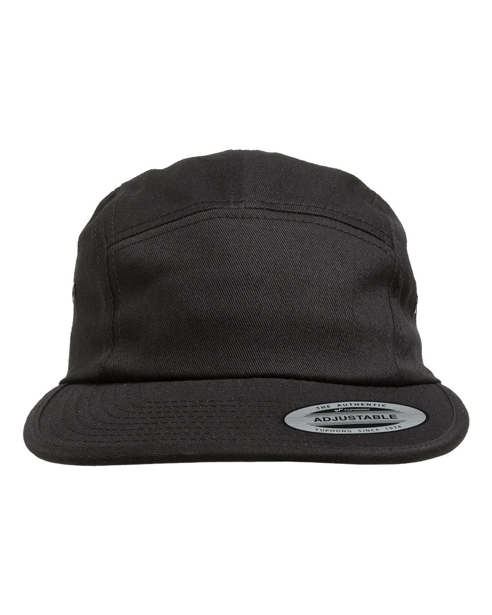 Classic Jockey Flat Bill Cap Black
