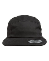 Classic Jockey Flat Bill Cap Black