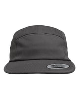 Classic Jockey Flat Bill Cap Dark Grey