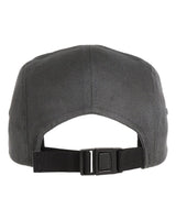 Classic Jockey Flat Bill Cap Dark Grey_2