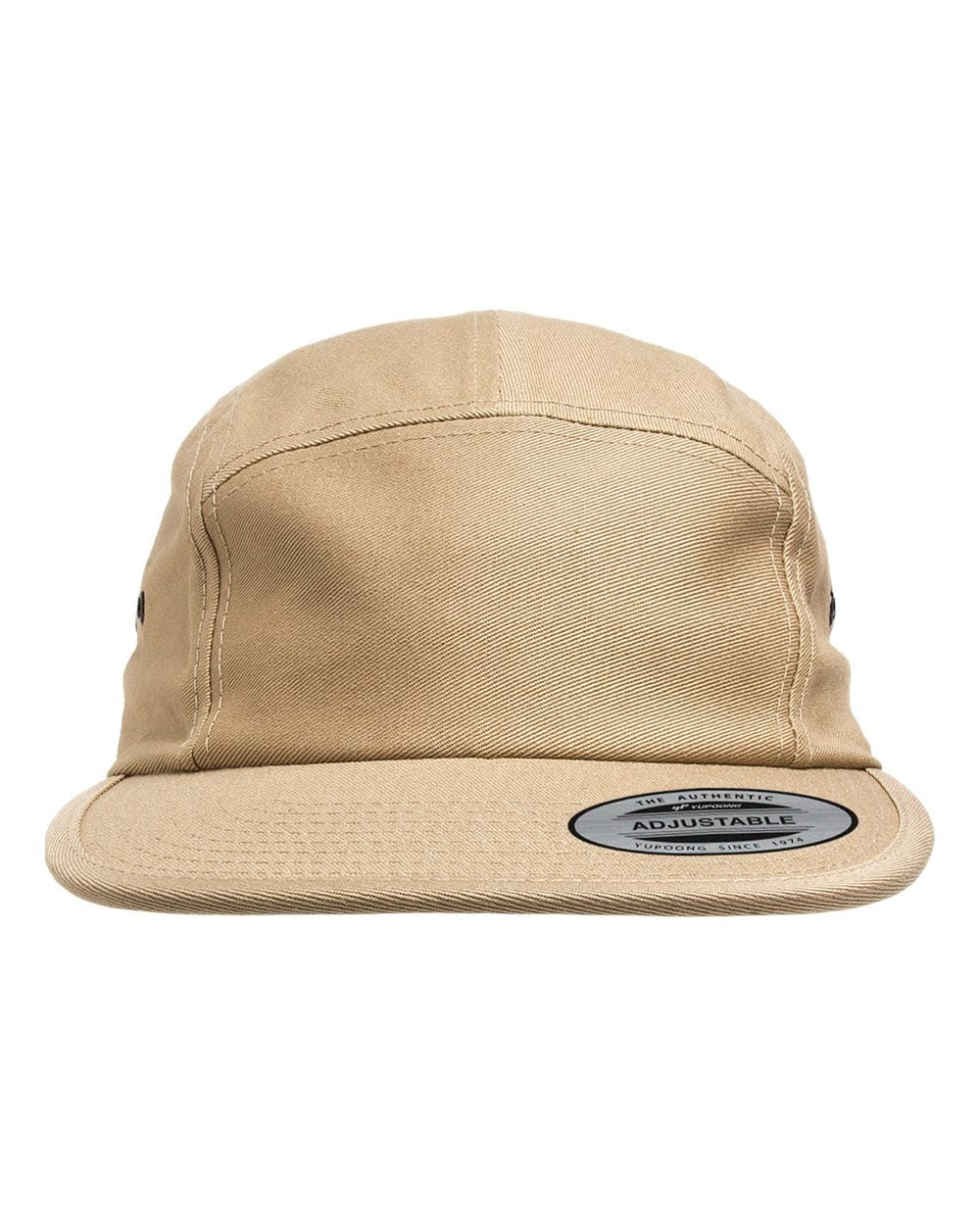 Classic Jockey Flat Bill Cap Khaki