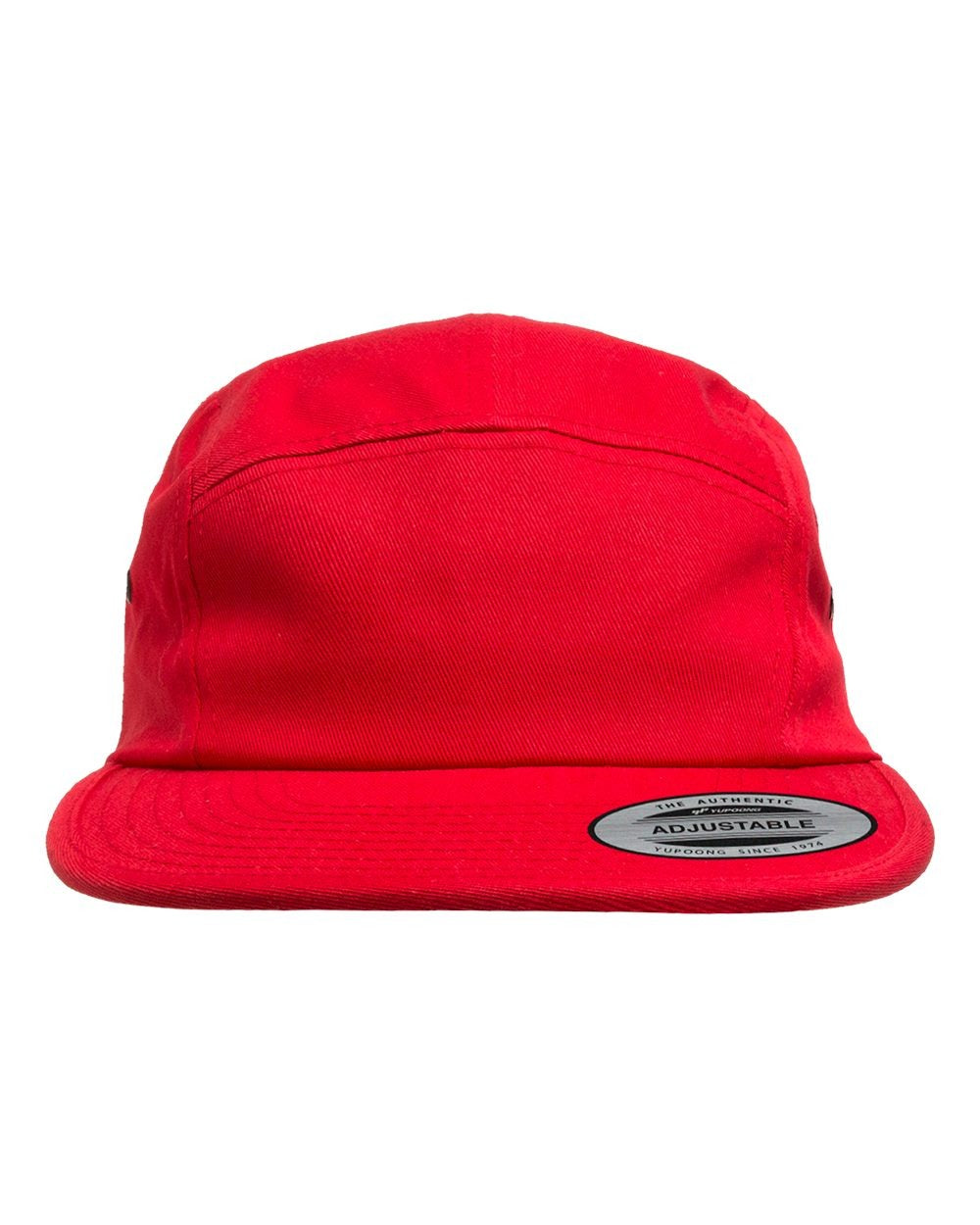 Classic Jockey Flat Bill Cap Red