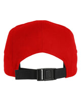 Classic Jockey Flat Bill Cap Red_2