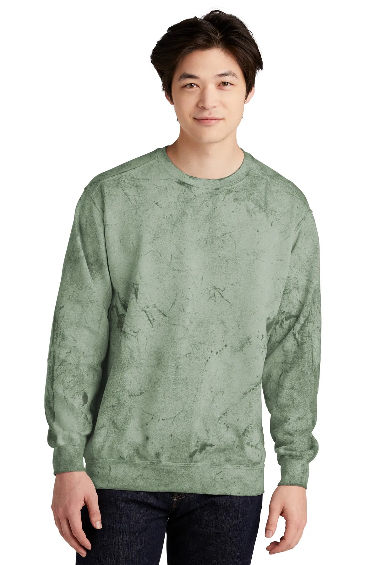Comfort Colors® Color Blast Crewneck Sweatshirt 1545 Fern_1