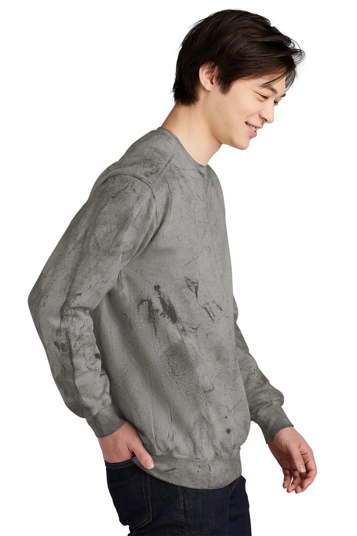 Comfort Colors® Color Blast Crewneck Sweatshirt 1545 Smoke_3