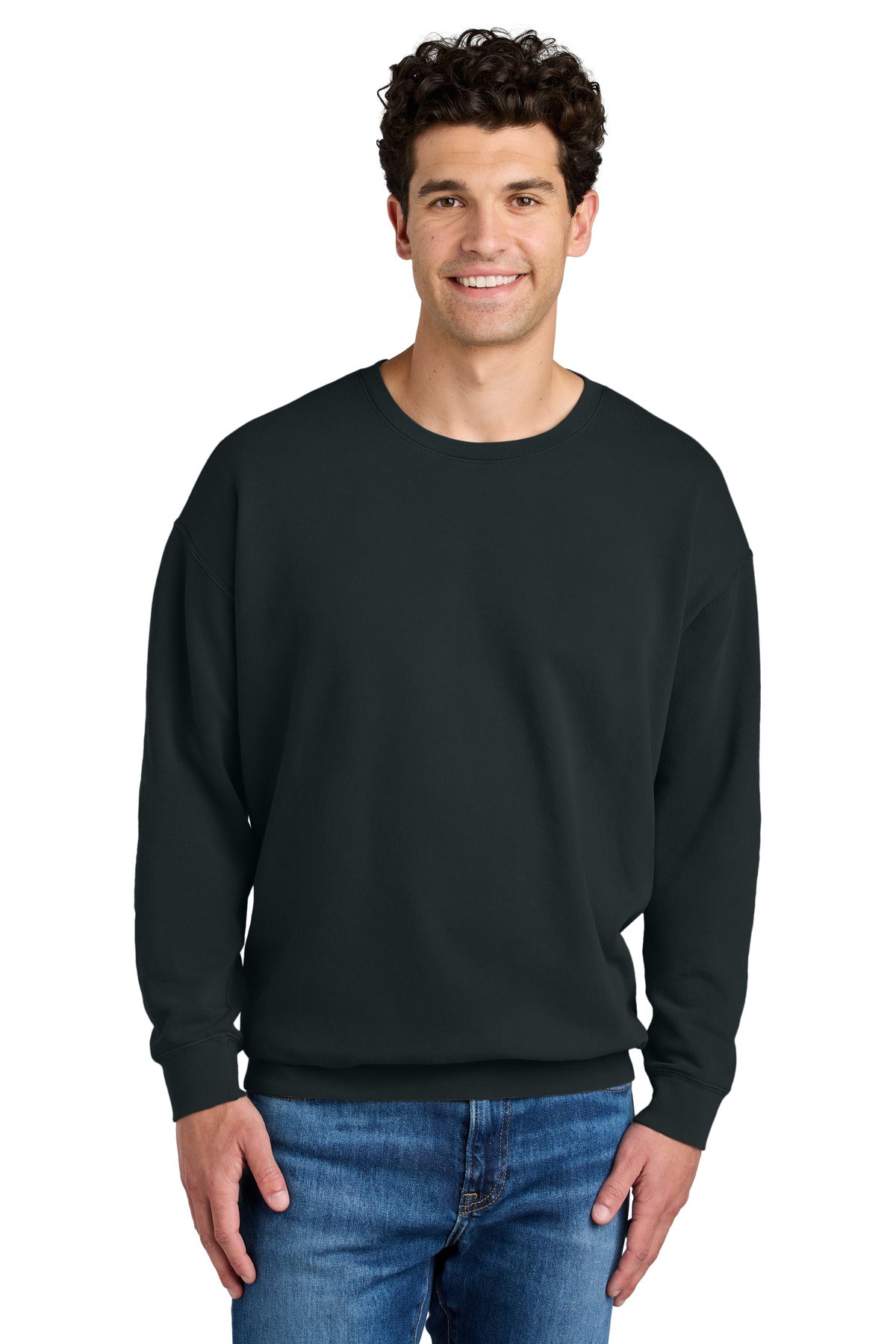 Comfort Colors ®  Lightweight Crewneck Sweatshirt 1466 Black_1