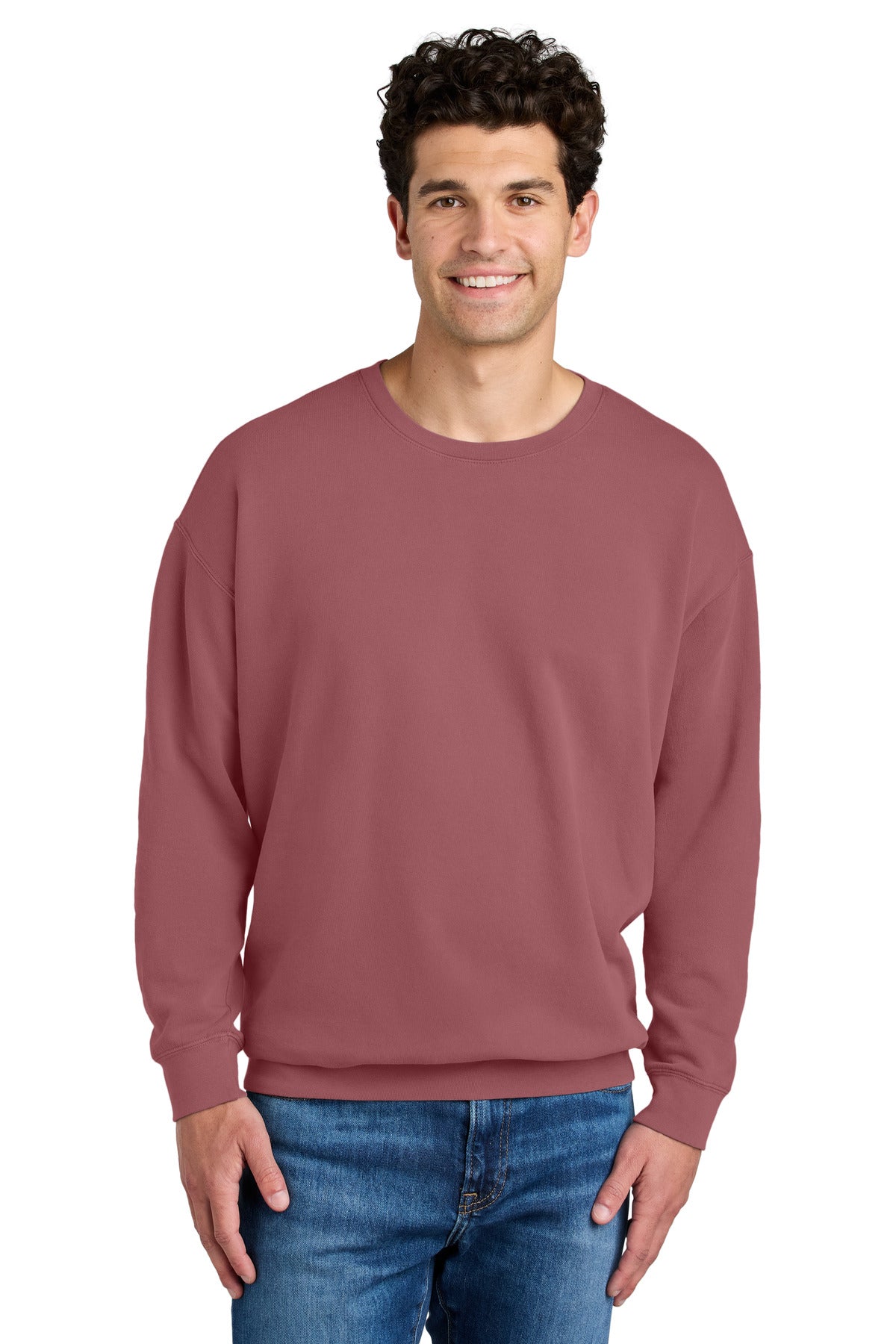 Comfort Colors ®  Lightweight Crewneck Sweatshirt 1466  Crimson_1