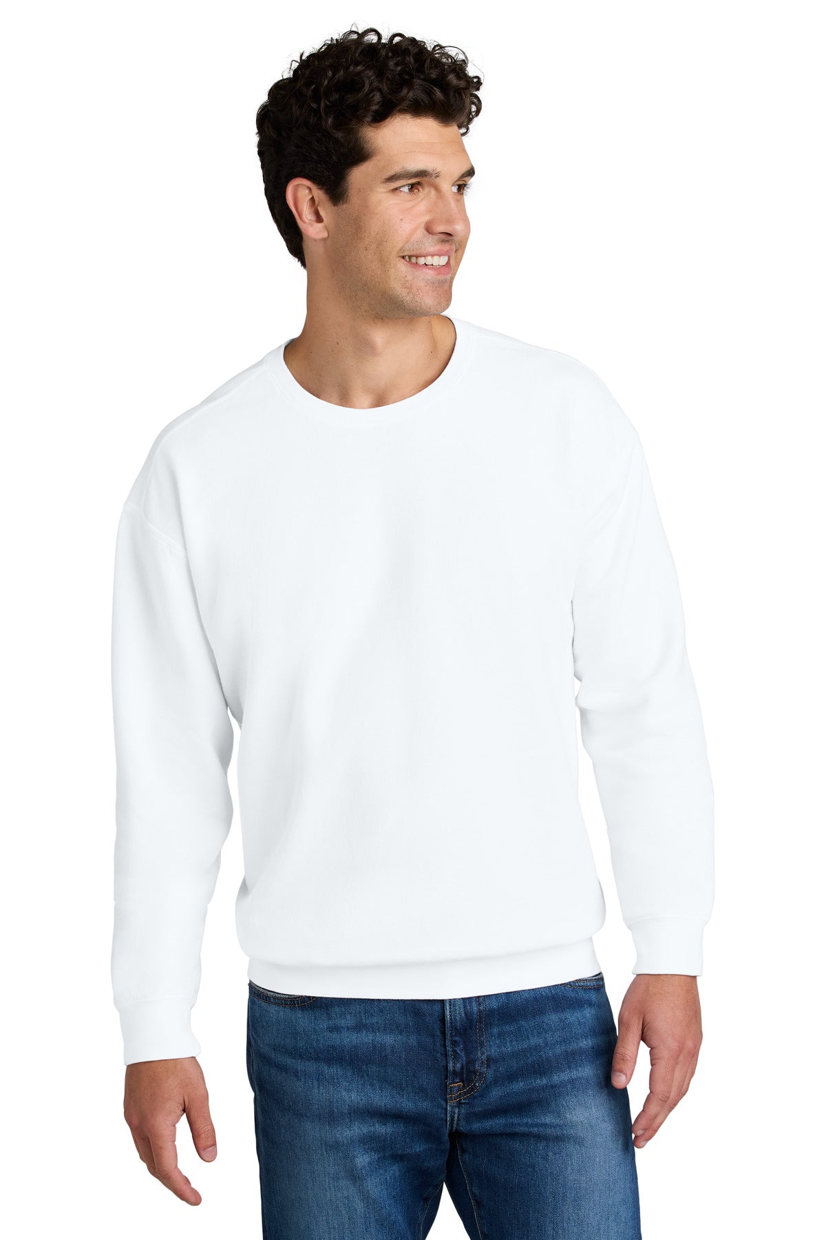 Comfort Colors ®  Lightweight Crewneck Sweatshirt 1466 White_3