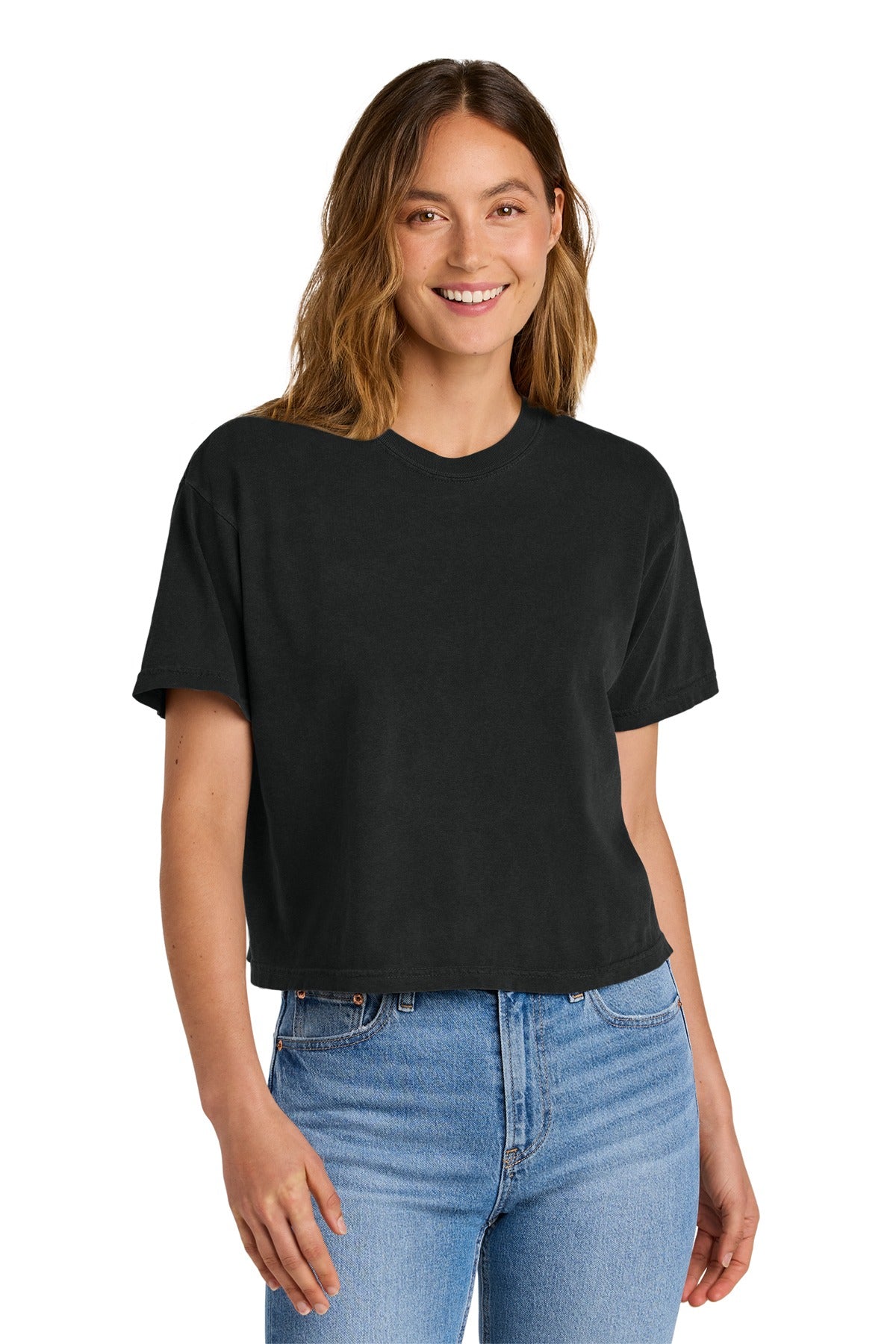 Comfort Colors ®  Women's Heavyweight Boxy Tee 3023CL Black