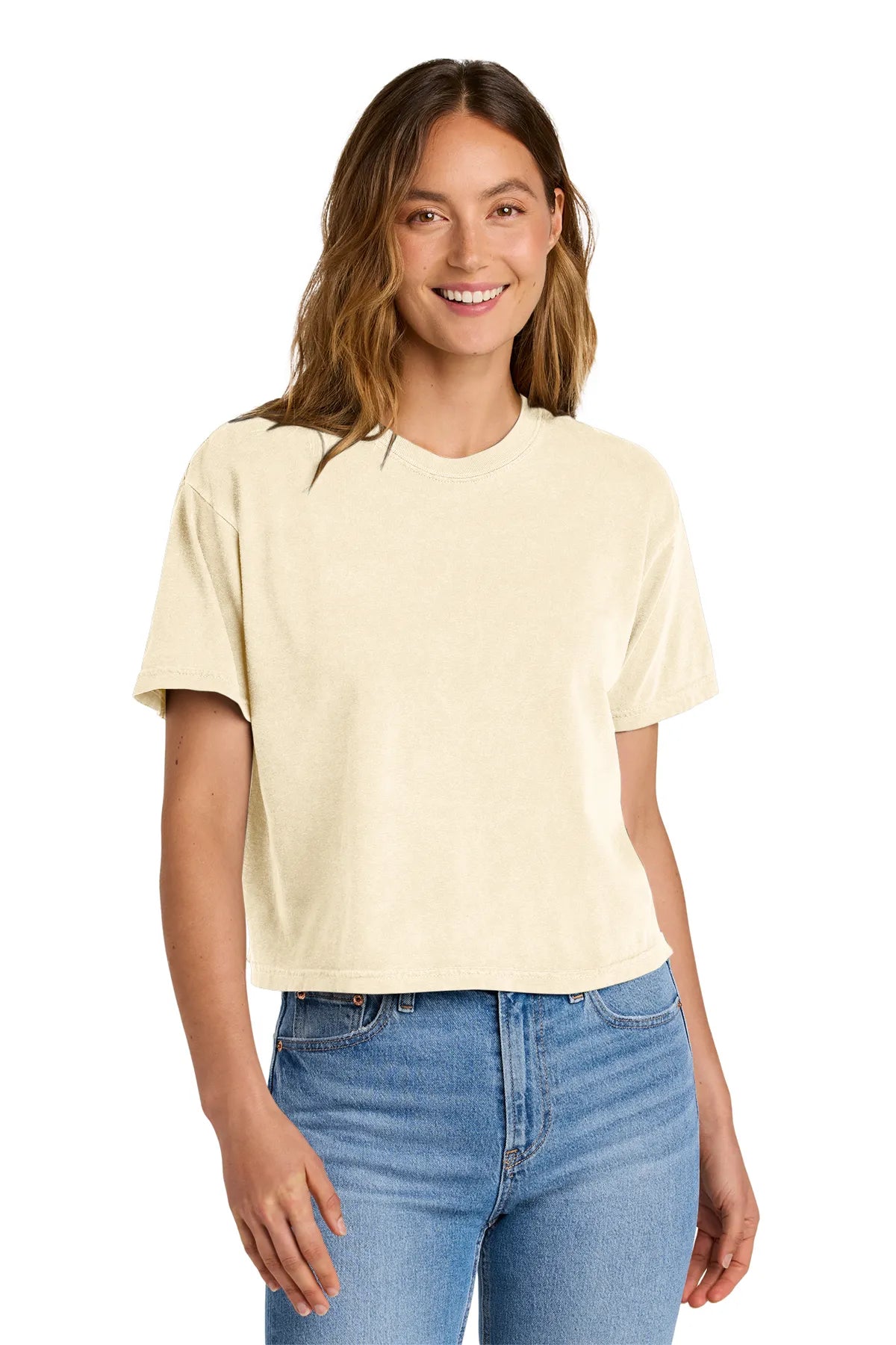 Comfort Colors ®  Women's Heavyweight Boxy Tee 3023CL Ivory_1