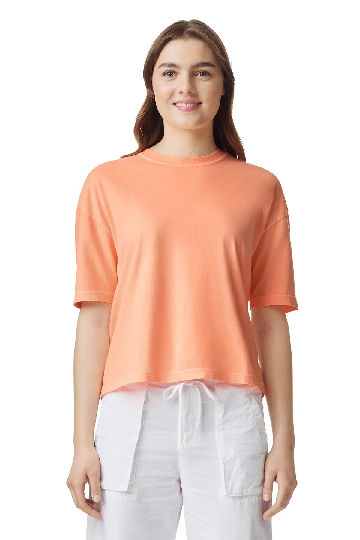 Comfort Colors ®  Women's Heavyweight Boxy Tee 3023CL Neon Cantaloupe - 1