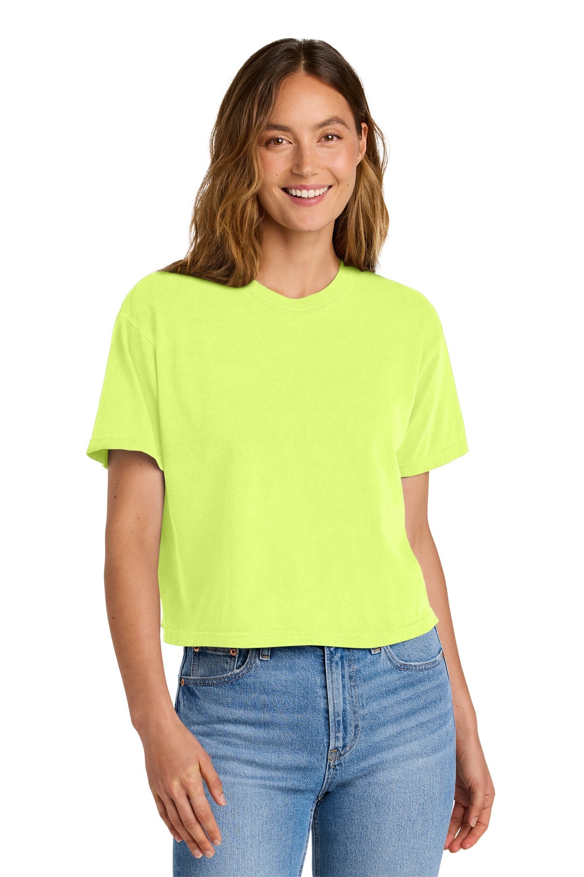 Comfort Colors ®  Women's Heavyweight Boxy Tee 3023CL Neon Lemon