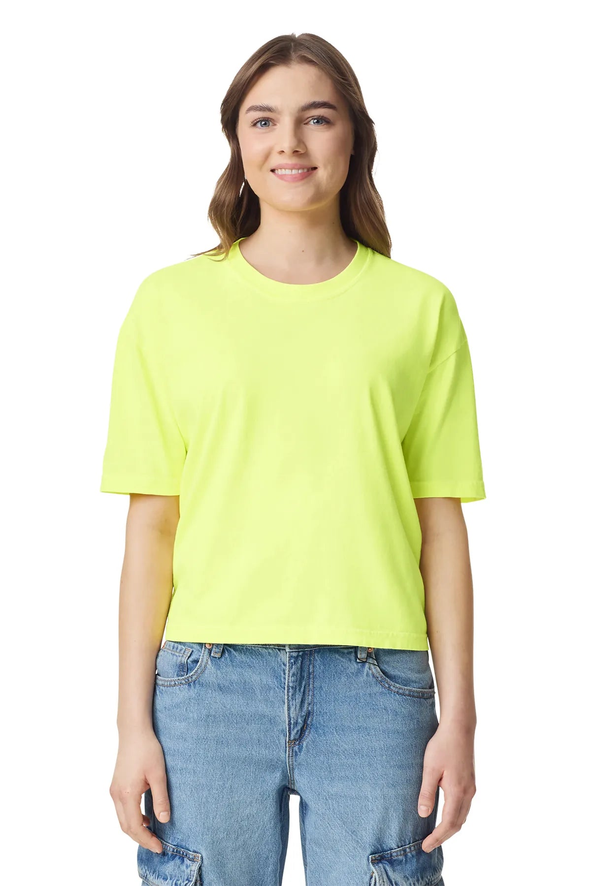 Comfort Colors ®  Women's Heavyweight Boxy Tee 3023CL Neon Lemon - 1