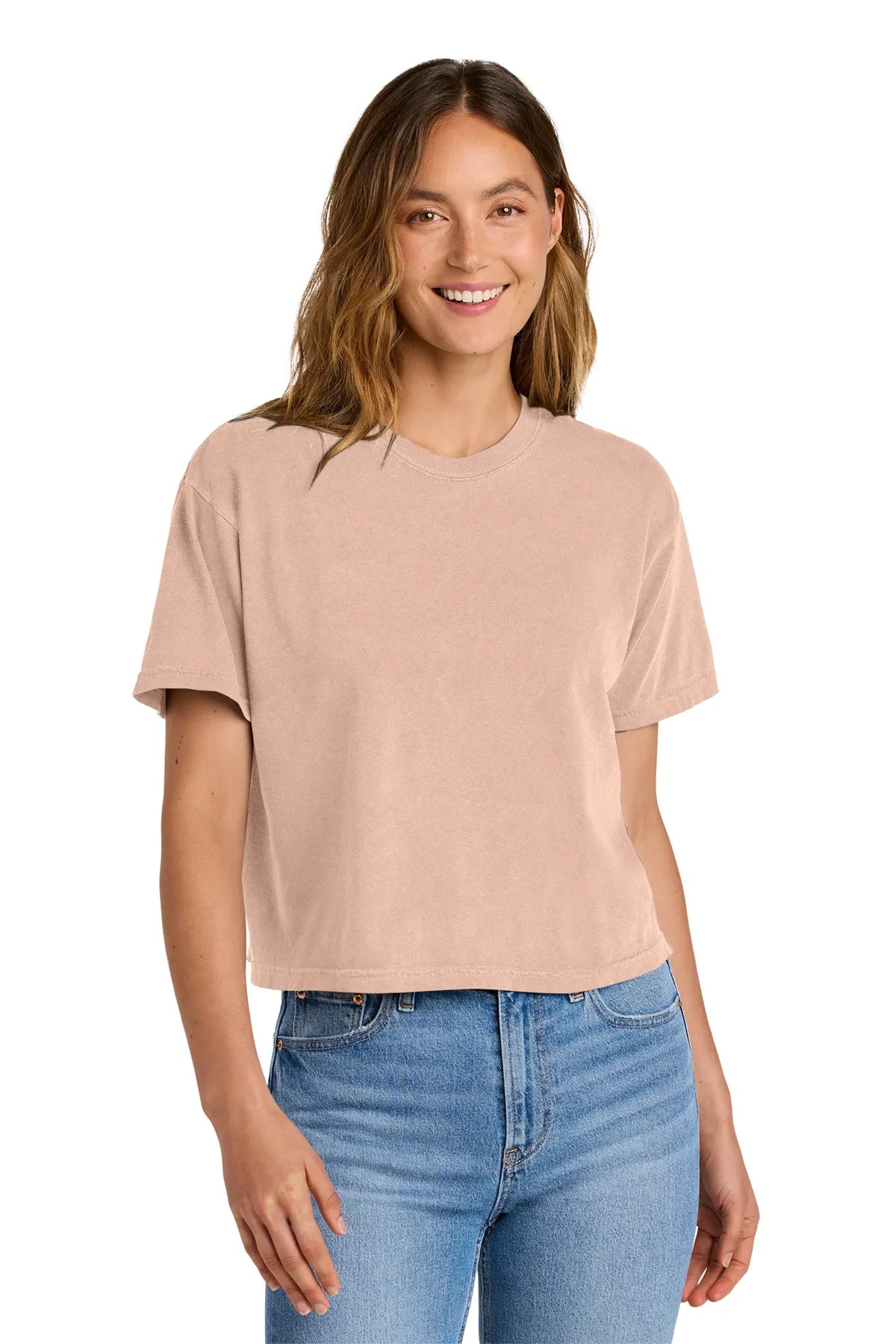 Comfort Colors ®  Women's Heavyweight Boxy Tee 3023CL Peachy_1