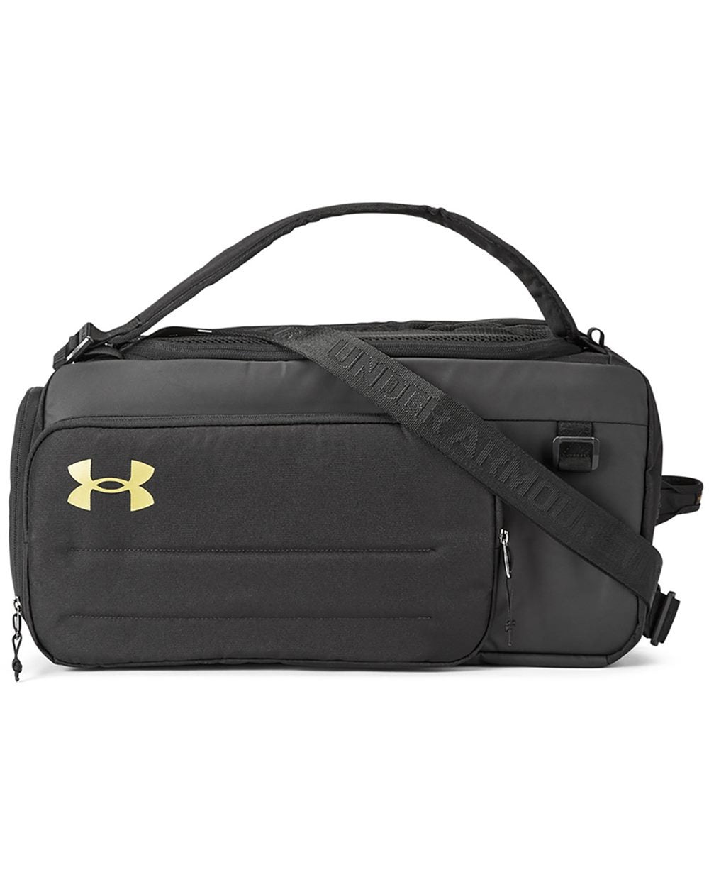 Contain Small Convertible Duffel Backpack Black/ MT Gold