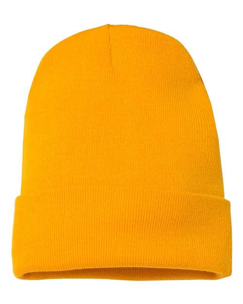 Cuffed Beanie - gold