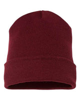 Cuffed Beanie - maroon