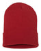 Cuffed_Beanie_- red