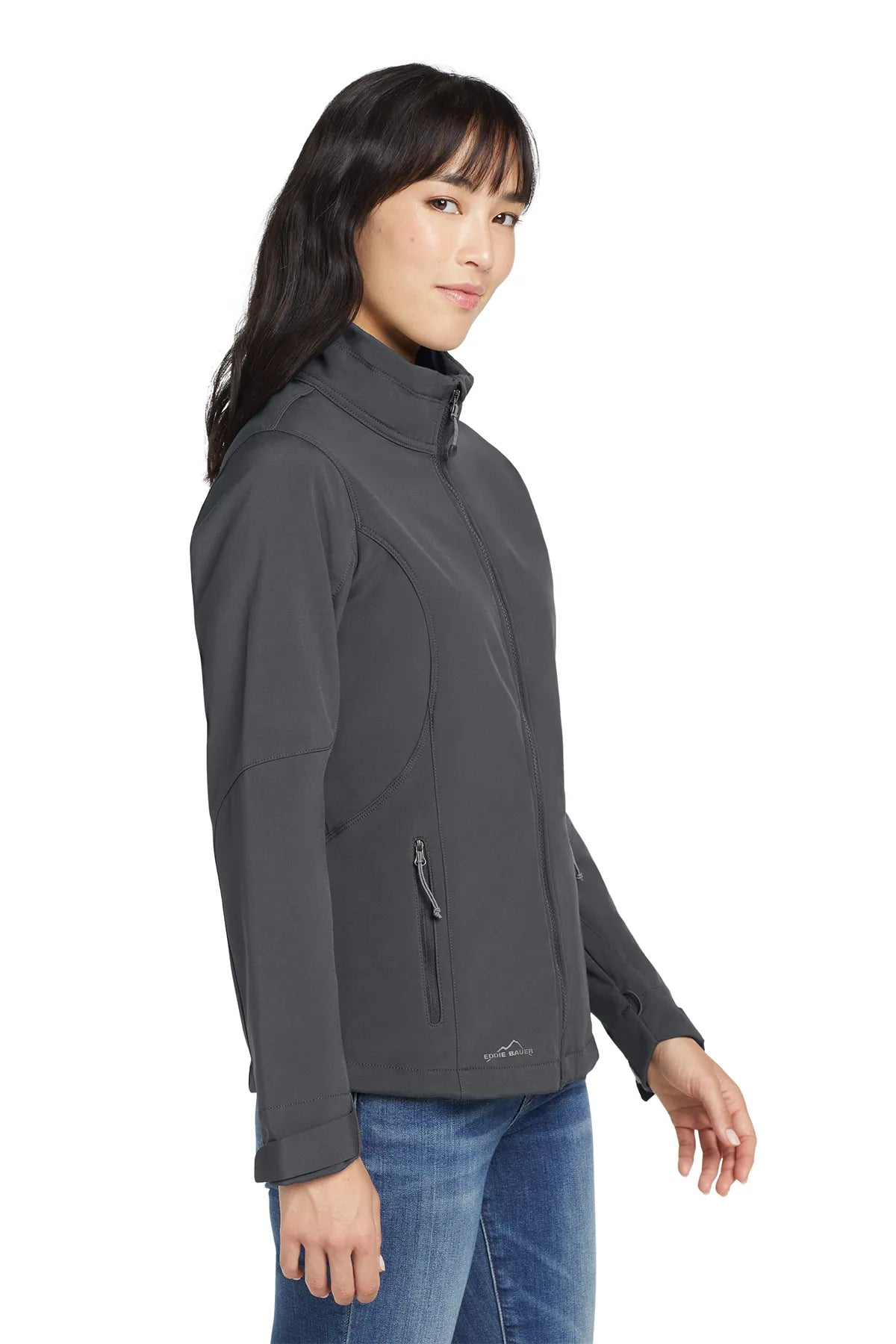 Eddie Bauer® - Ladies Soft Shell Jacket. EB531  Grey Steel_3