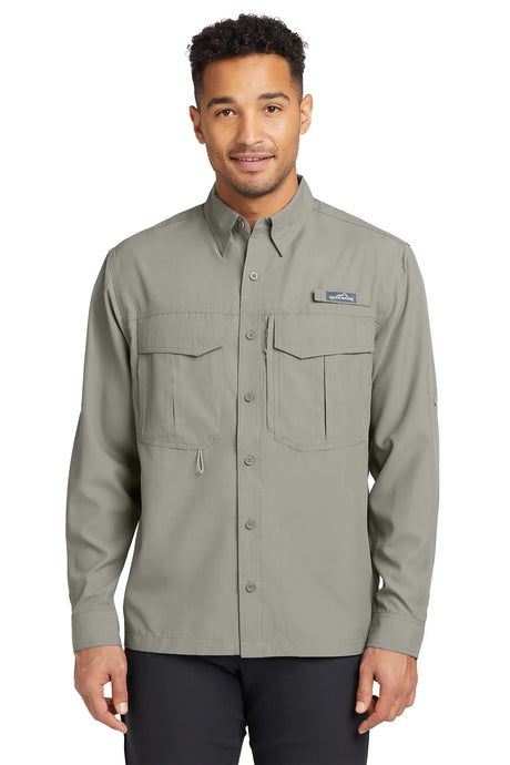 Eddie Bauer® - Long Sleeve Performance Fishing Shirt. EB600 Drift Wood_1
