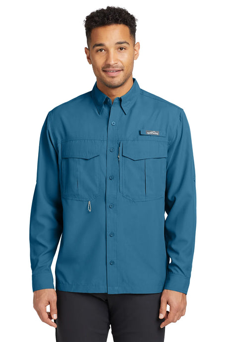 Eddie Bauer® - Long Sleeve Performance Fishing Shirt. EB600 Gulf Teal_1
