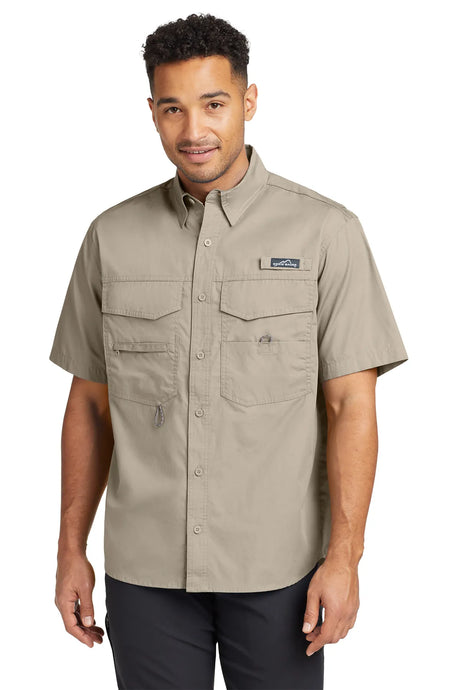 Eddie Bauer® - Short Sleeve Fishing Shirt. EB608 Drift Wood_1
