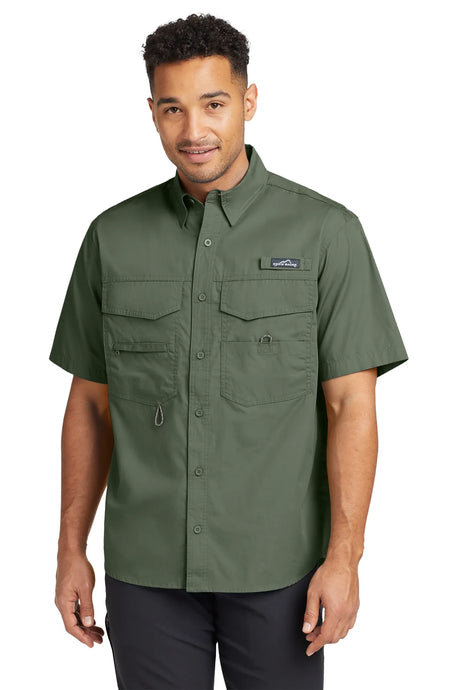 Eddie Bauer® - Short Sleeve Fishing Shirt. EB608 Sea Grass Green_1