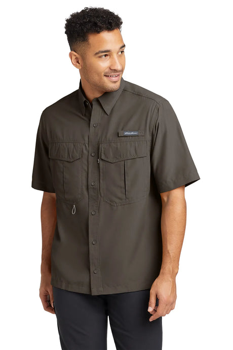 Eddie Bauer® - Short Sleeve Performance Fishing Shirt. EB602 Driftwood_3