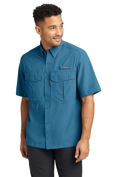 Eddie Bauer® - Short Sleeve Performance Fishing Shirt. EB602 Gulf Teal_3