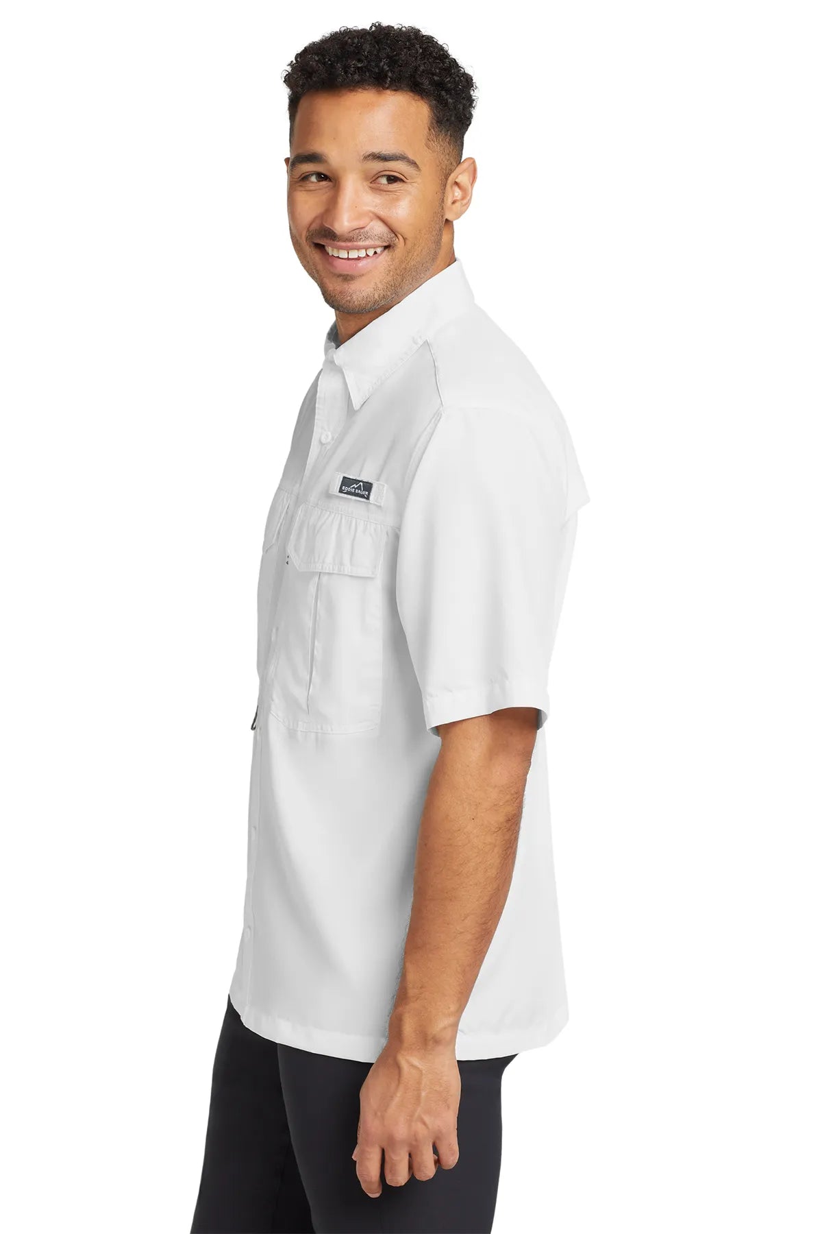 Eddie Bauer® - Short Sleeve Performance Fishing Shirt. EB602 Gulf White_4