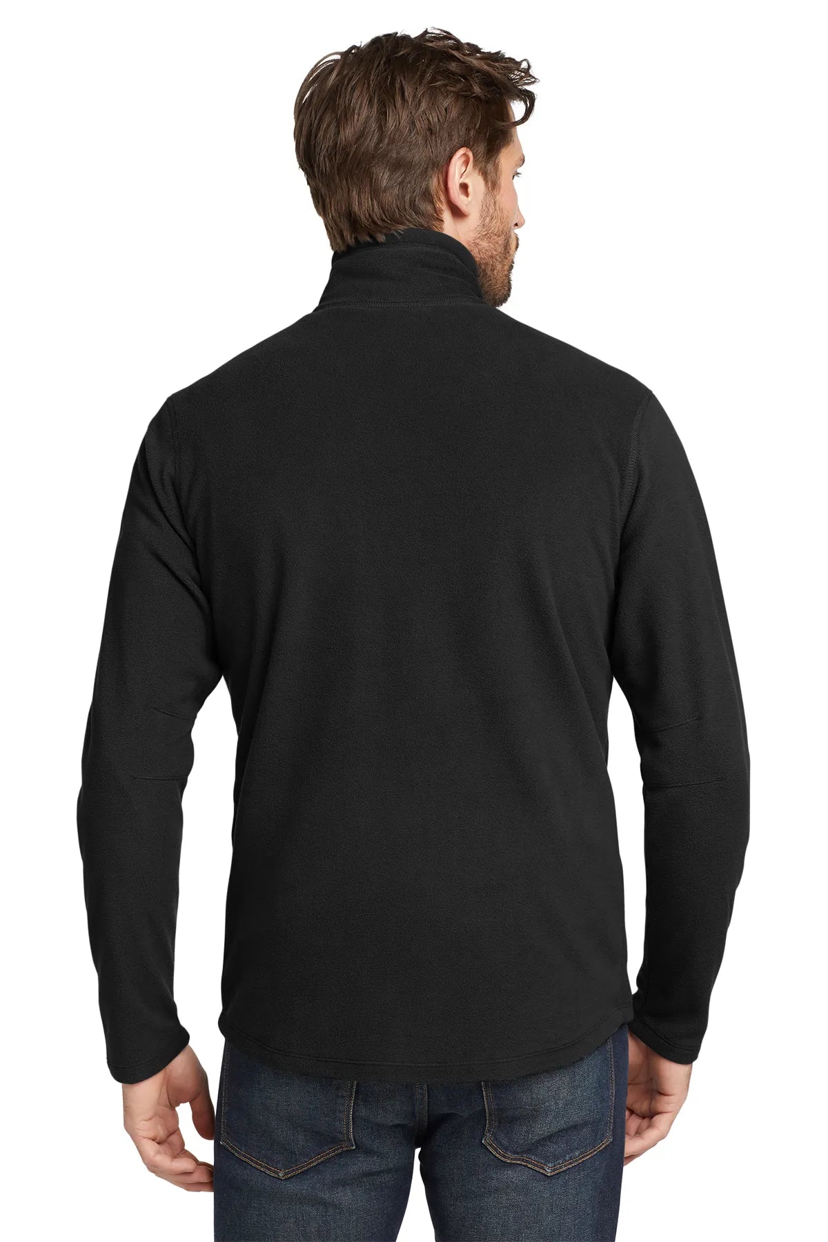 Eddie Bauer®1/2-Zip Microfleece Jacket. EB226 Black_2