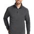 Eddie Bauer®1/2-Zip Microfleece Jacket. EB226 Grey Steel_1