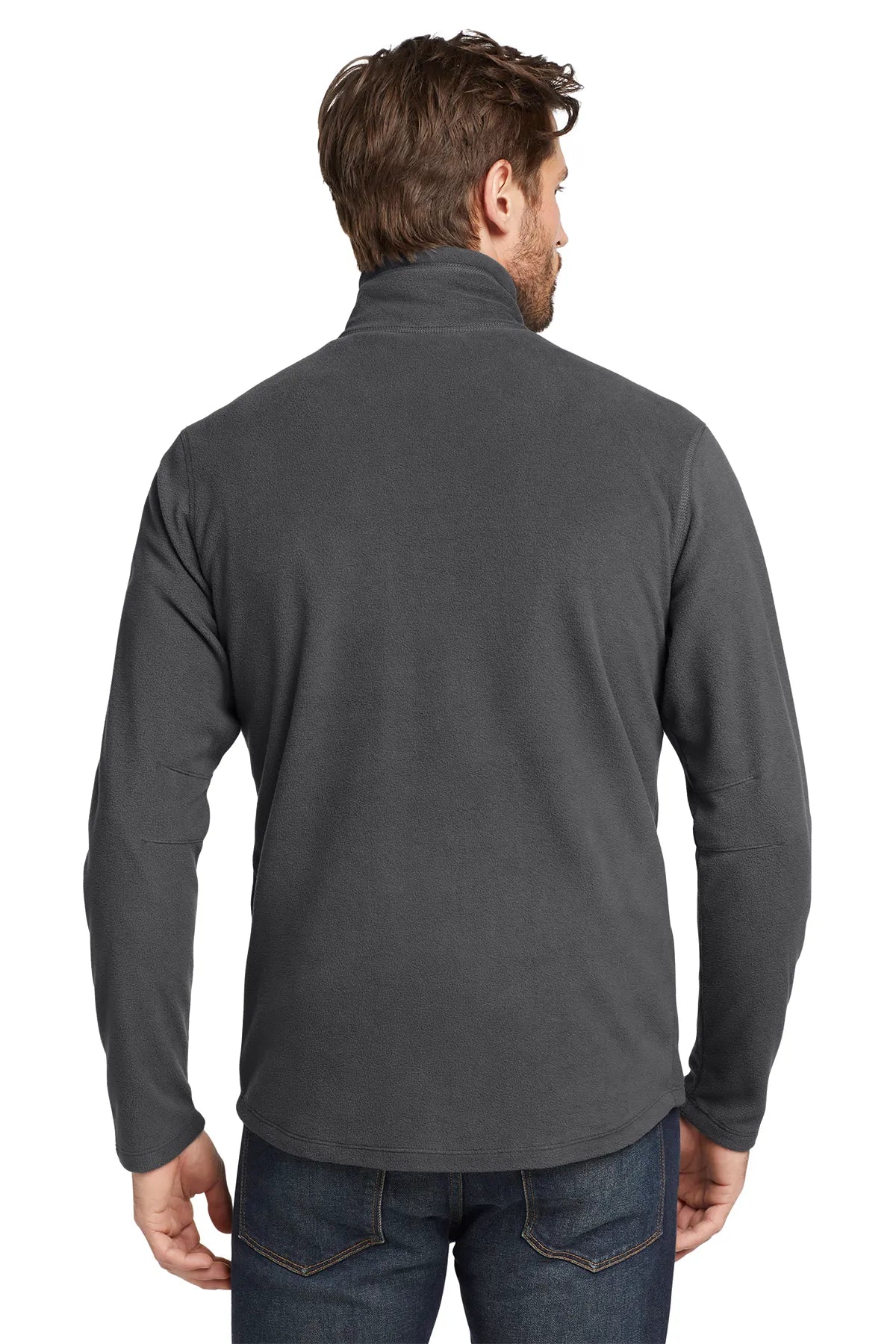 Eddie Bauer®1/2-Zip Microfleece Jacket. EB226 Grey Steel_2