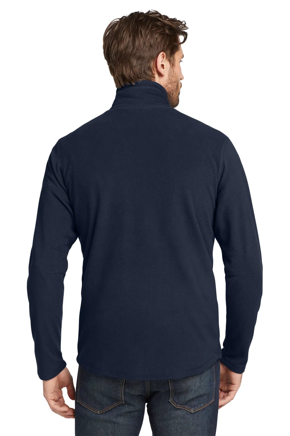 Eddie Bauer®1/2-Zip Microfleece Jacket. EB226 Navy_2