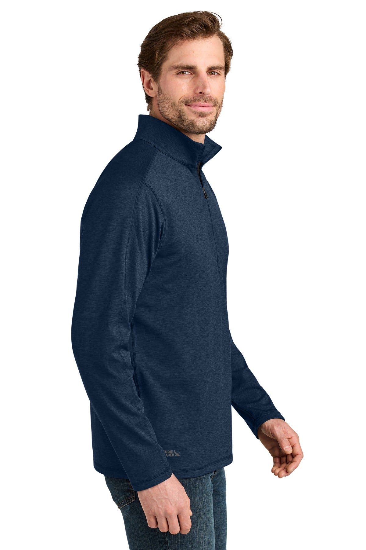 Eddie Bauer ®  Adventurer 1/4-Zip EB120 River Blue Navy Heather_2