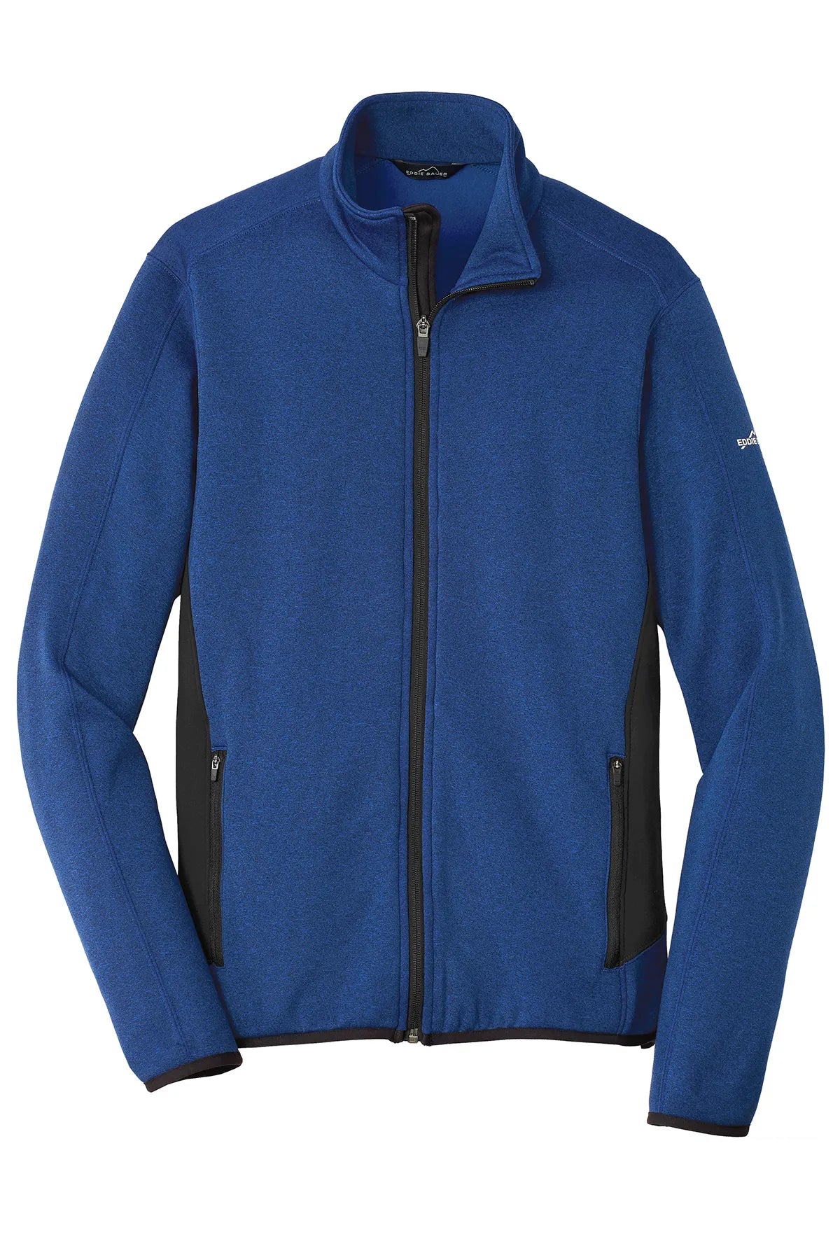 Eddie Bauer® Full-Zip Heather Stretch Fleece Jacket. EB238 Blue Heather_4
