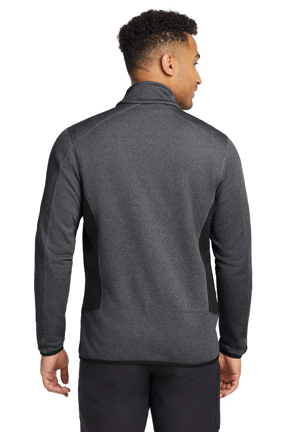 Eddie Bauer® Full-Zip Heather Stretch Fleece Jacket. EB238 Dark Charcoal Heather_2