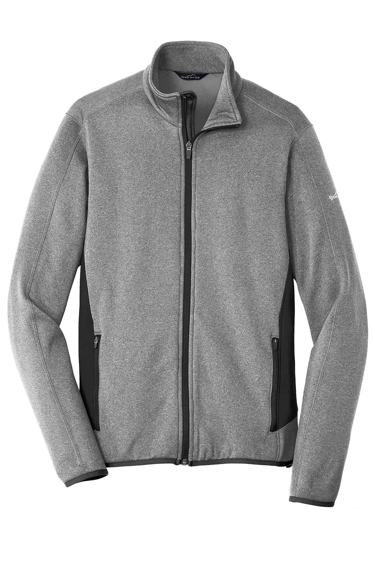 Eddie Bauer® Full-Zip Heather Stretch Fleece Jacket. EB238 Grey Heather_4
